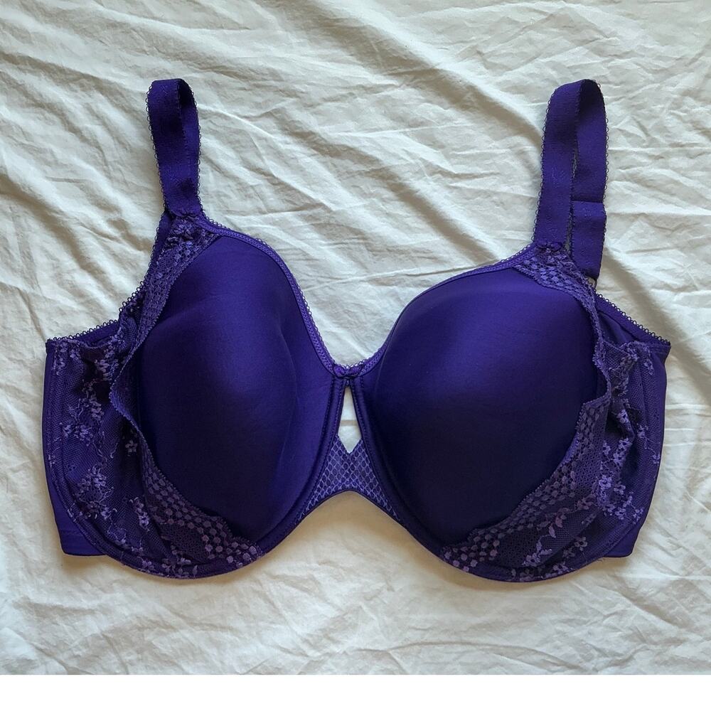Elomi Charley Spacer T-Shirt Bra 36L Purple